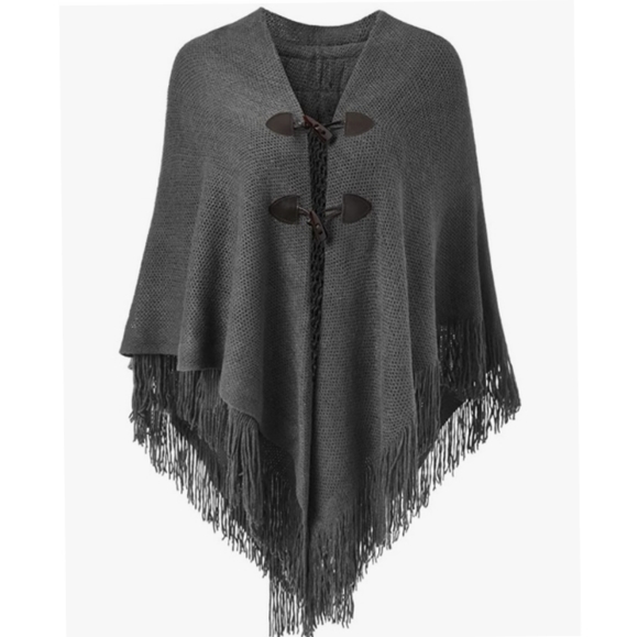 FERAND Accessories - FERAND FRINGED PONCHO